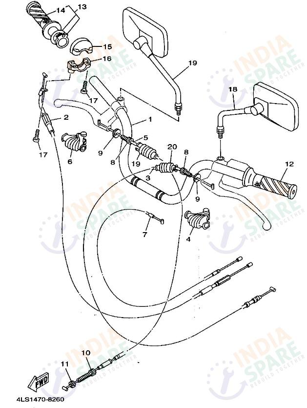 STEERING HANDLE CABLE